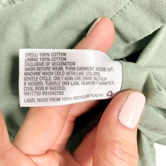 Cat & Jack Army Green Lightweight Jacket with Patches Girl’s Size Large - Picture 7 of 9